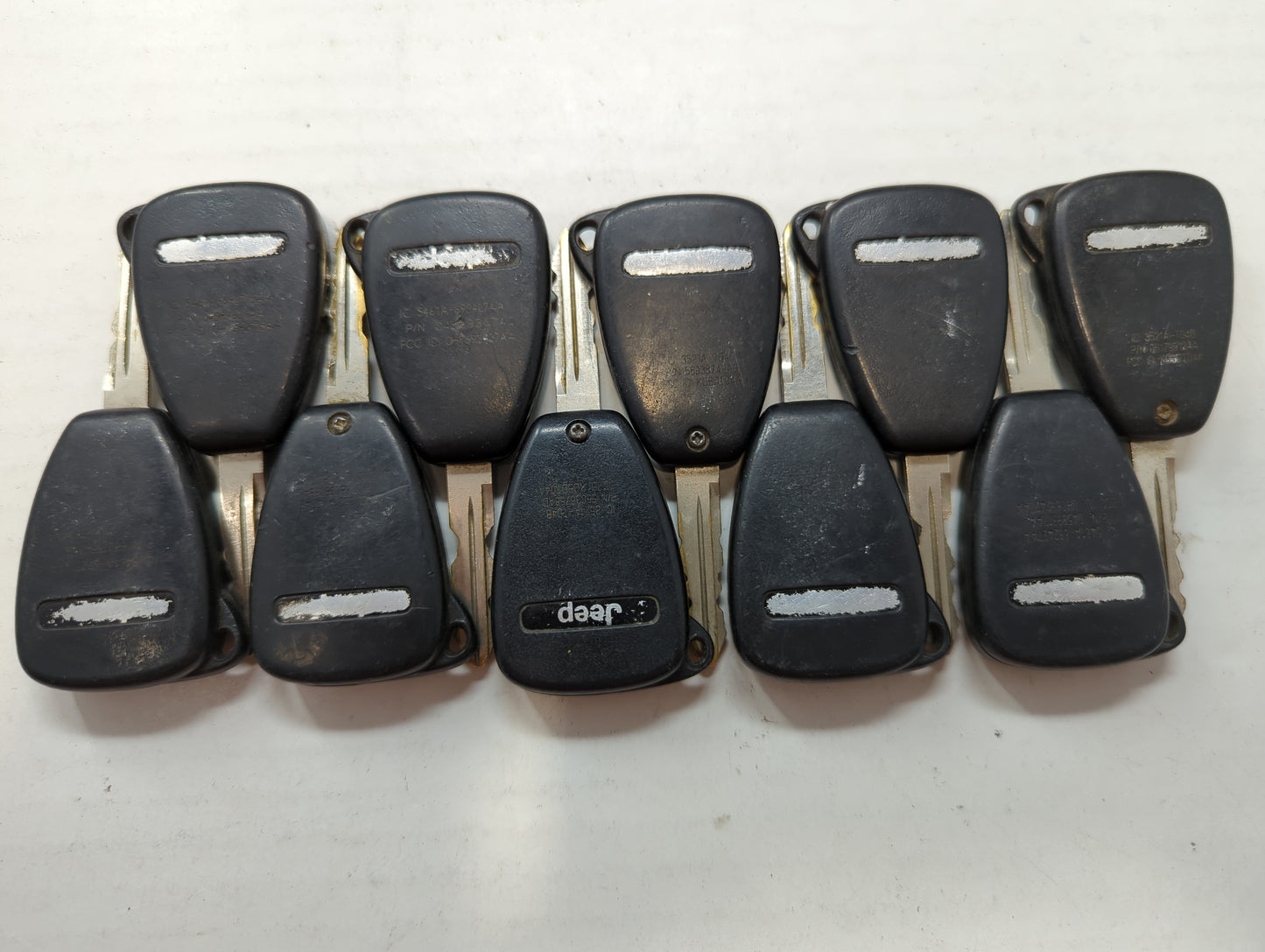 Lot of 10 Jeep Keyless Entry Remote Fob OHT692427AA | KOBDT04A | - Oemusedautoparts1.com