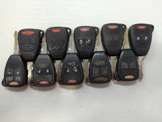Lot of 10 Jeep Keyless Entry Remote Fob OHT691713AA | OHT692427AA MIXED - Oemusedautoparts1.com