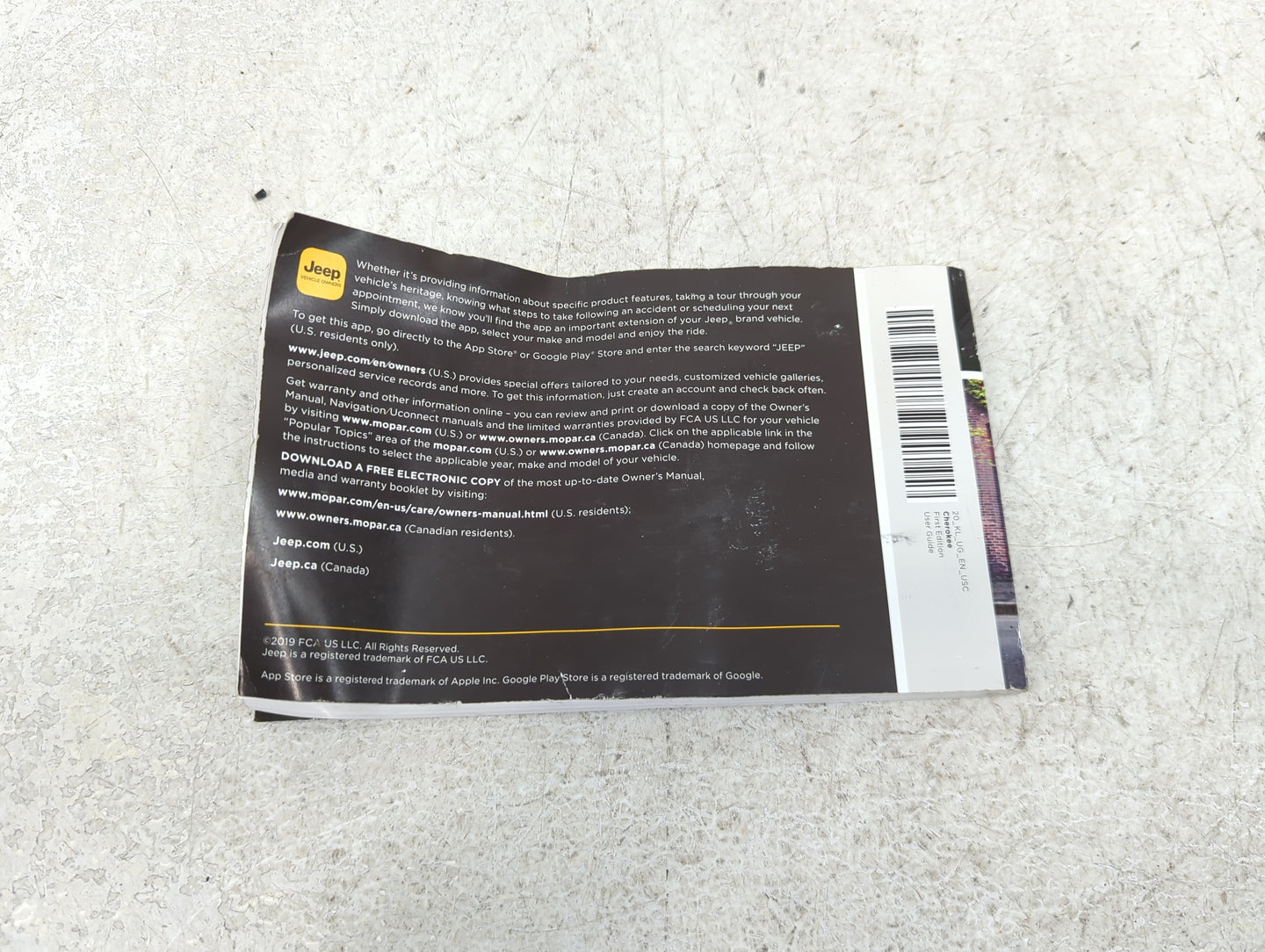 0 Jeep Cherokee Owners Manual Book Guide OEM Used Auto Parts - Oemusedautoparts1.com