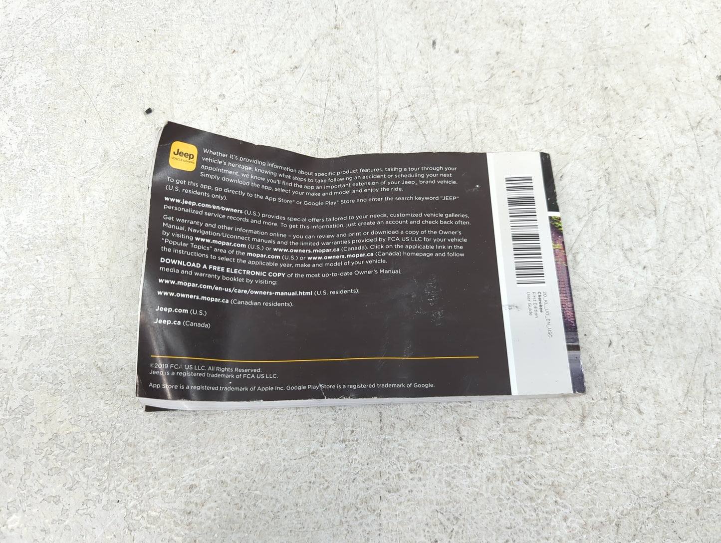 0 Jeep Cherokee Owners Manual Book Guide OEM Used Auto Parts - Oemusedautoparts1.com