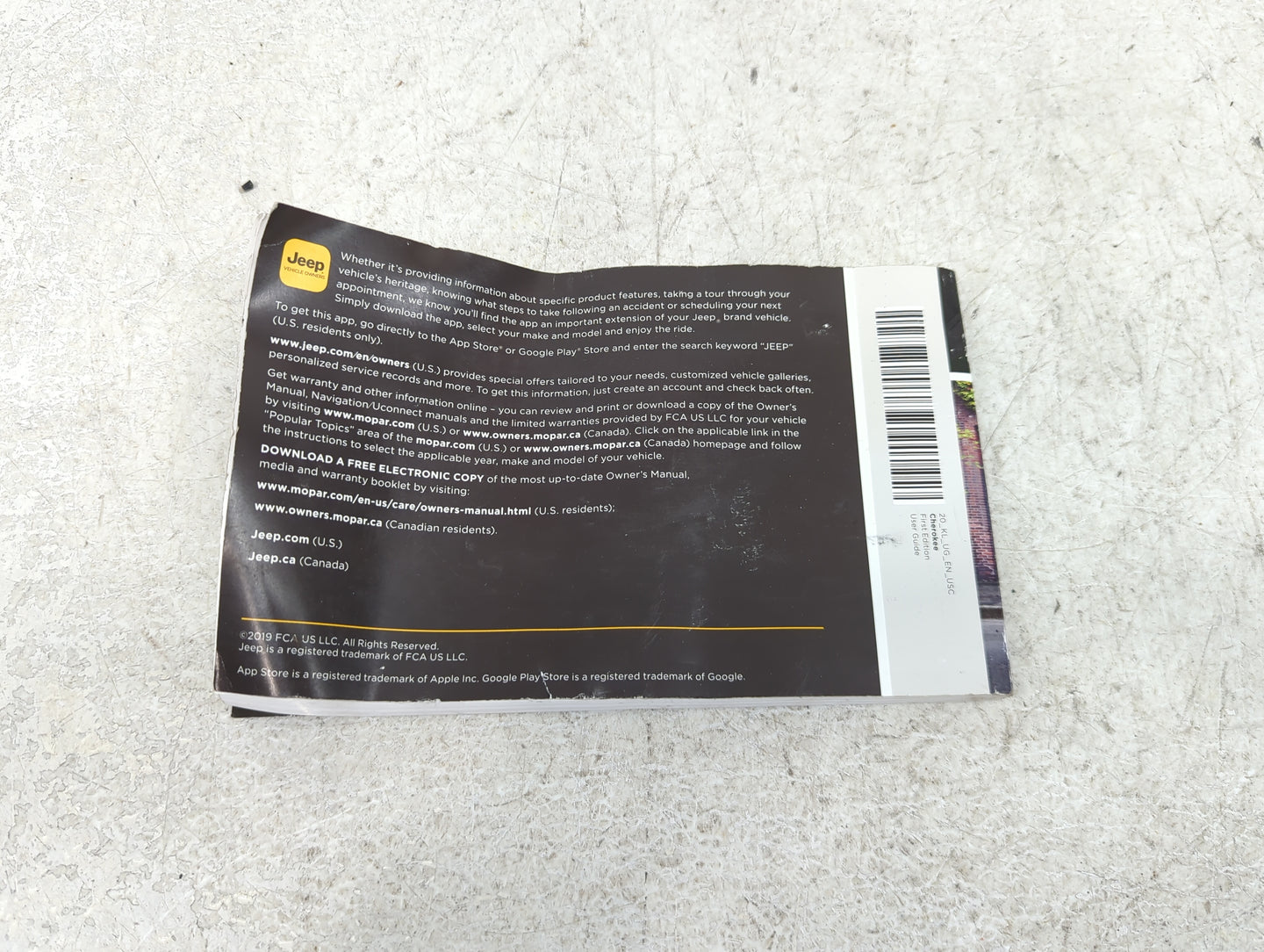 0 Jeep Cherokee Owners Manual Book Guide OEM Used Auto Parts - Oemusedautoparts1.com