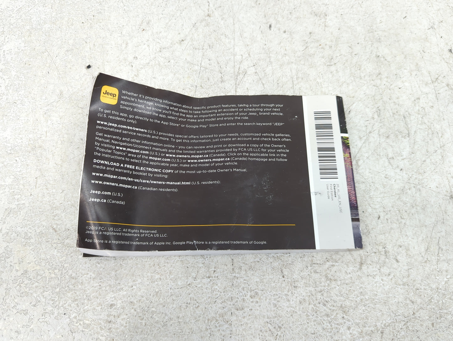 0 Jeep Cherokee Owners Manual Book Guide OEM Used Auto Parts - Oemusedautoparts1.com