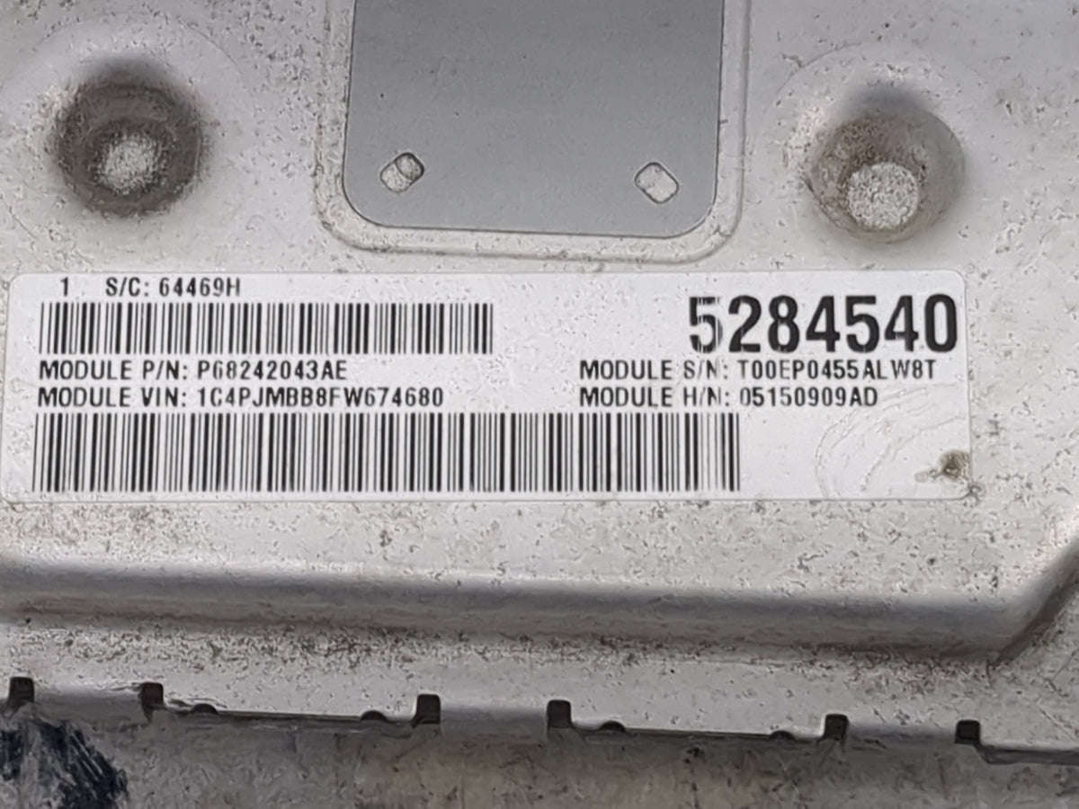 2015 Jeep Cherokee PCM Engine Control Computer ECU ECM PCU OEM OEM Used Auto Parts - Oemusedautoparts1.com