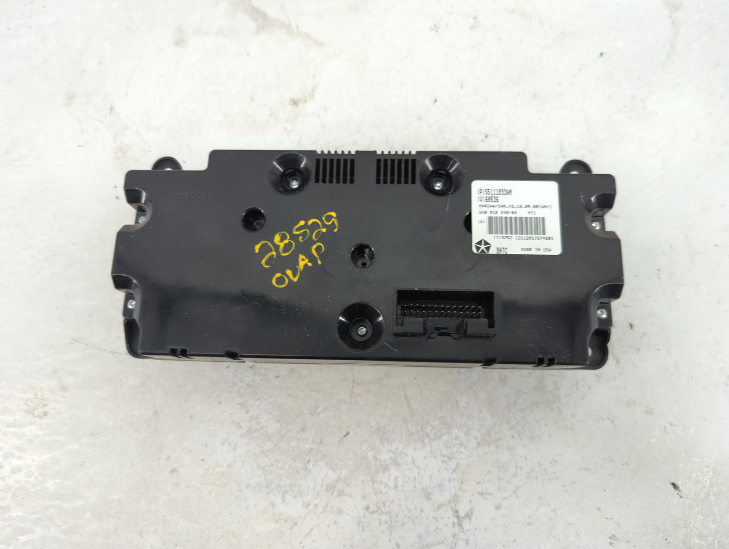 2011-2013 Jeep Grand Cherokee Climate Control Module Temperature AC/Heater Replacement Fits Fits 2011 2012 2013 OEM Used Aut