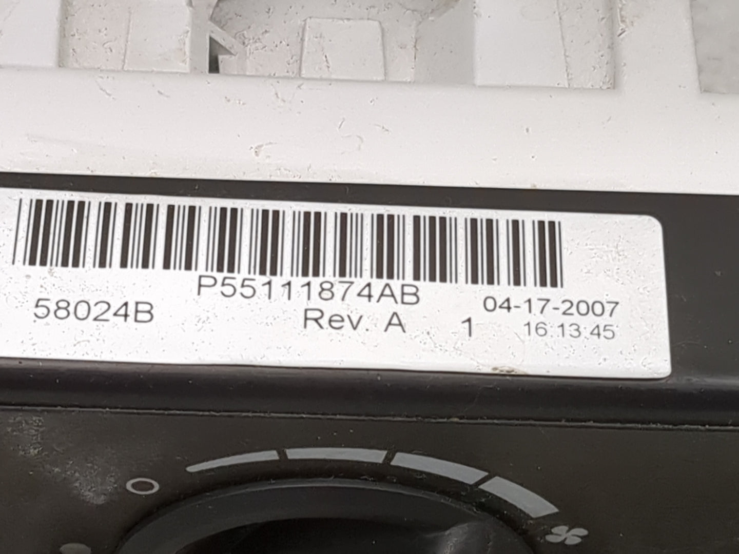 2007-2009 Jeep Patriot Climate Control Module Temperature AC/Heater Replacement Fits Fits 2007 2008 2009 OEM Used Auto Parts