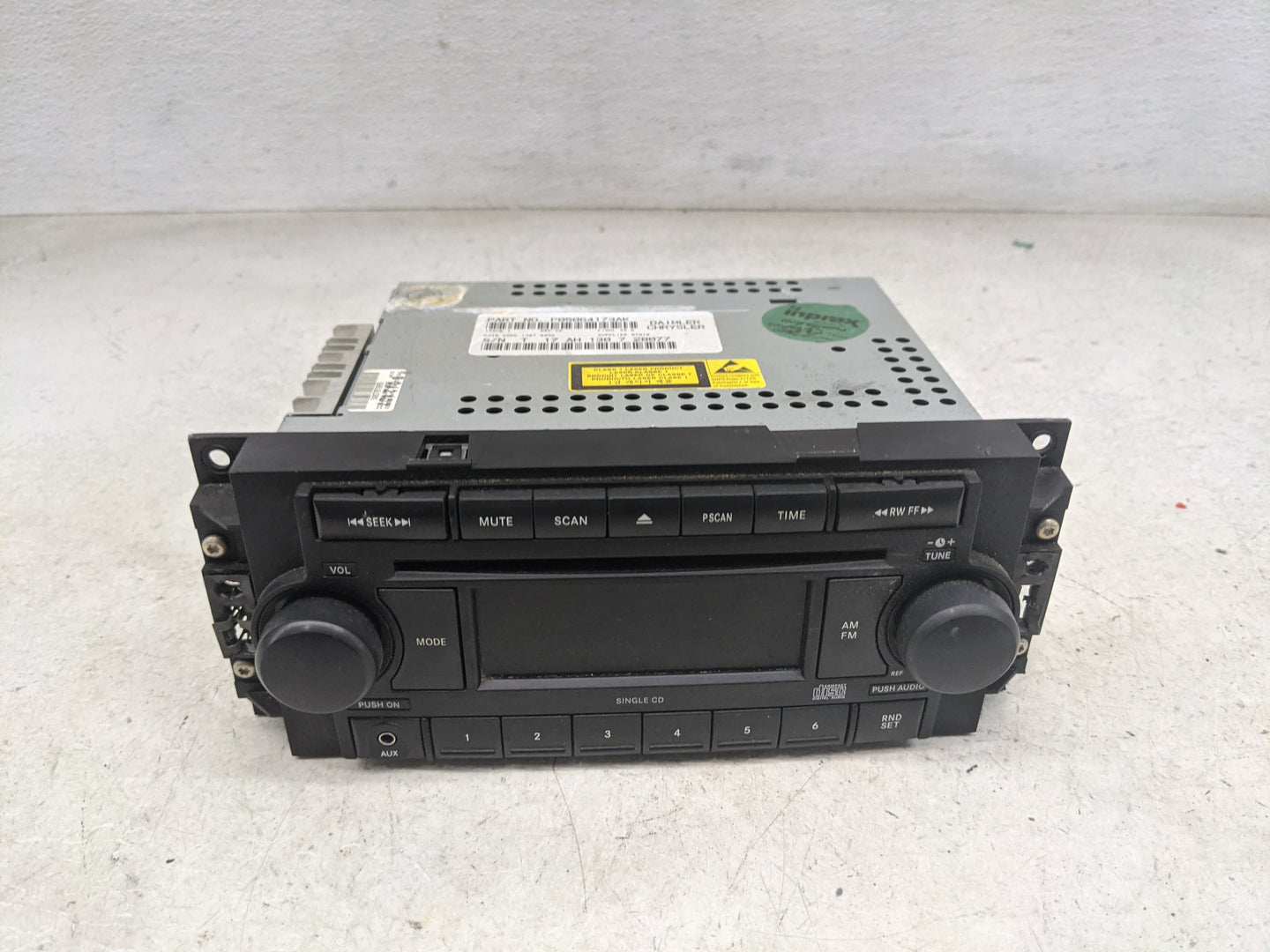 2007-2008 Jeep Patriot Radio AM FM Cd Player Receiver Replacement Fits Fits 2004 2005 2006 2007 2008 2009 2010 OEM Used Auto