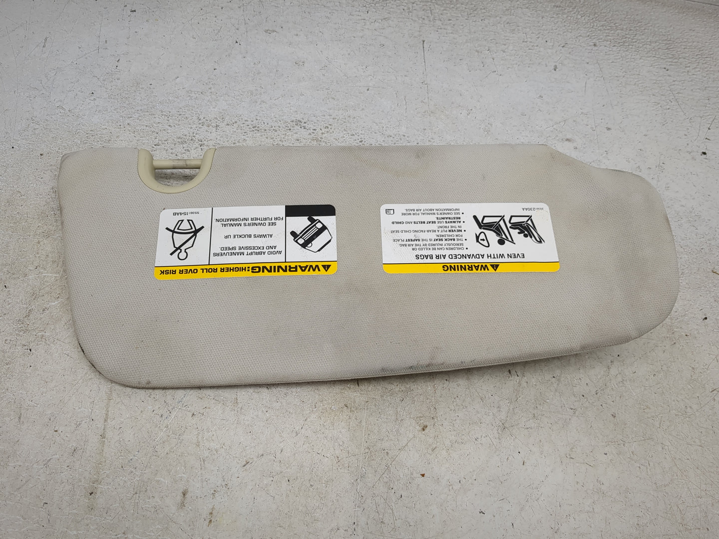 2007-2009 Jeep Patriot Sun Visor Shade Replacement Driver Left Mirror Fits Fits 2007 2008 2009 OEM Used Auto Parts - Oemused