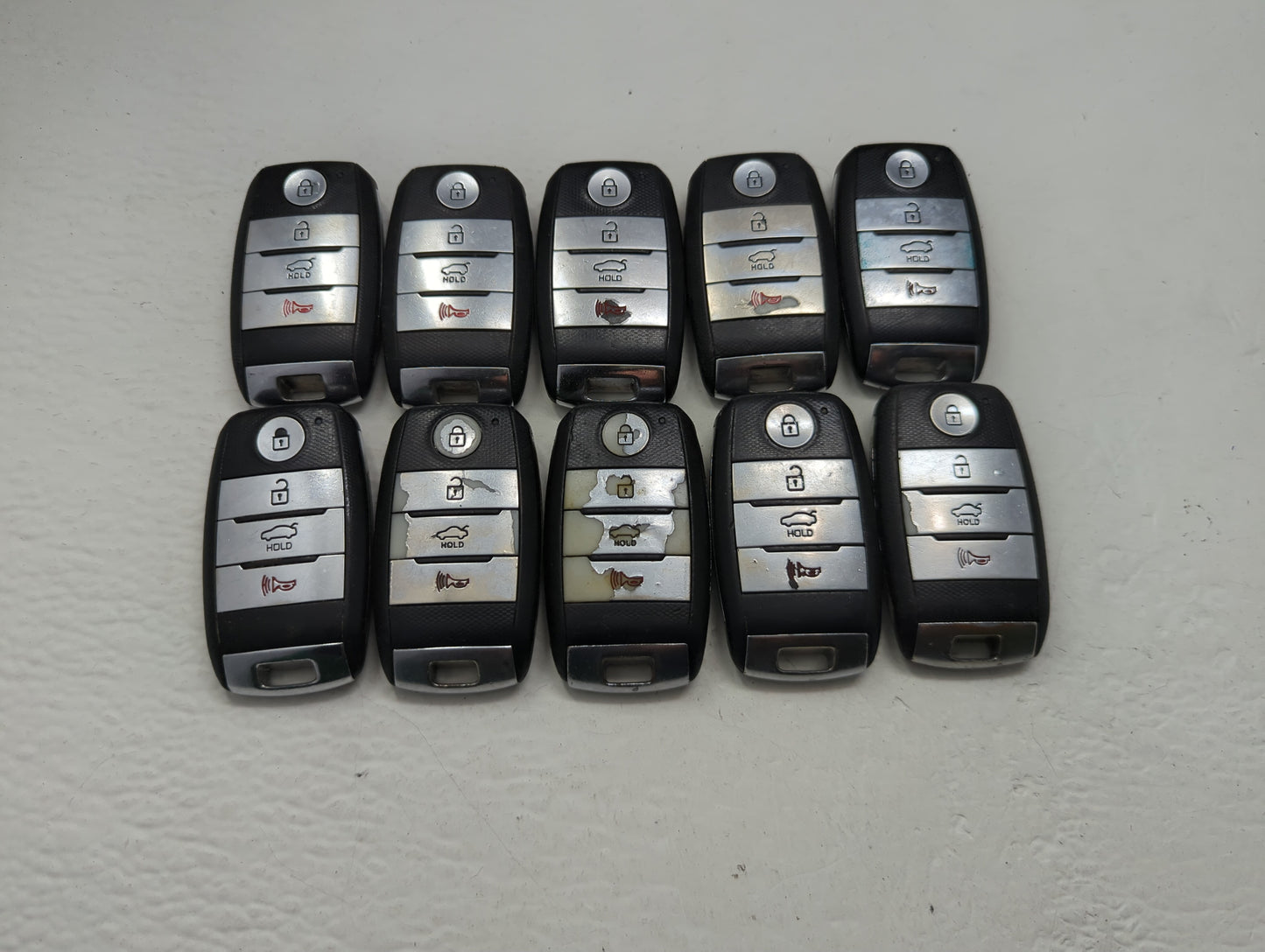 Lot of 10 Kia Keyless Entry Remote Fob MIXED FCC IDS MIXED PART NUMBERS - Oemusedautoparts1.com