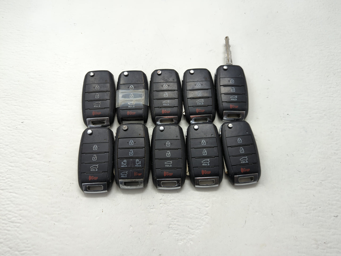 Lot of 10 Kia Keyless Entry Remote Fob MIXED FCC IDS MIXED PART NUMBERS - Oemusedautoparts1.com