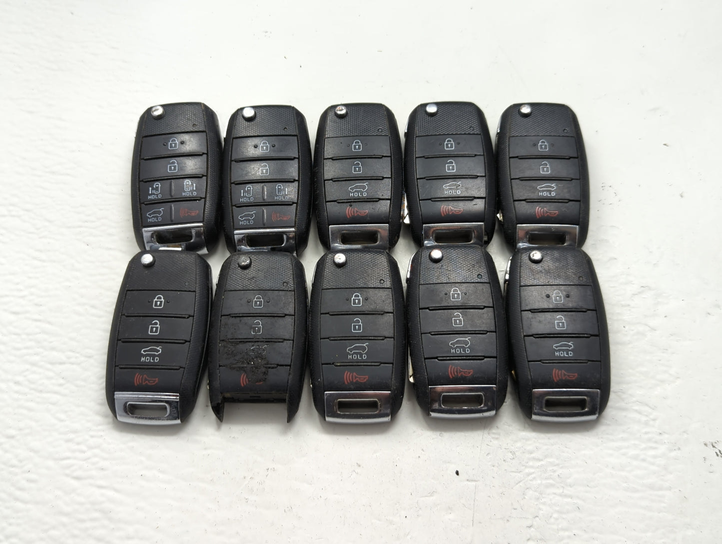 Lot of 10 Kia Keyless Entry Remote Fob MIXED FCC IDS MIXED PART NUMBERS - Oemusedautoparts1.com