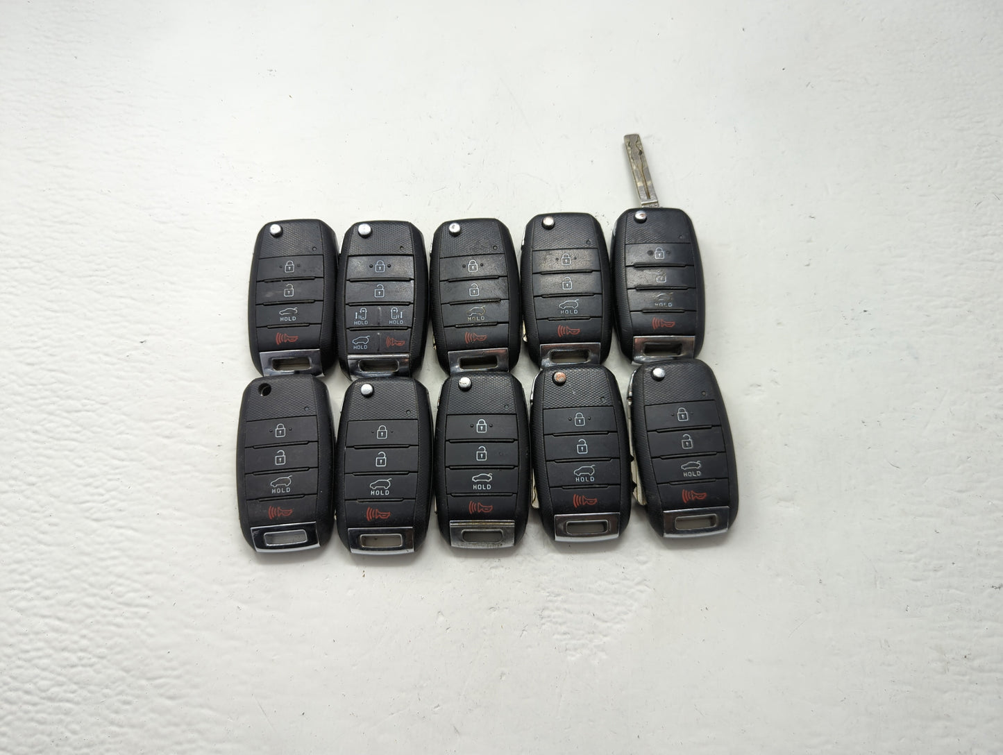 Lot of 10 Kia Keyless Entry Remote Fob MIXED FCC IDS MIXED PART NUMBERS - Oemusedautoparts1.com