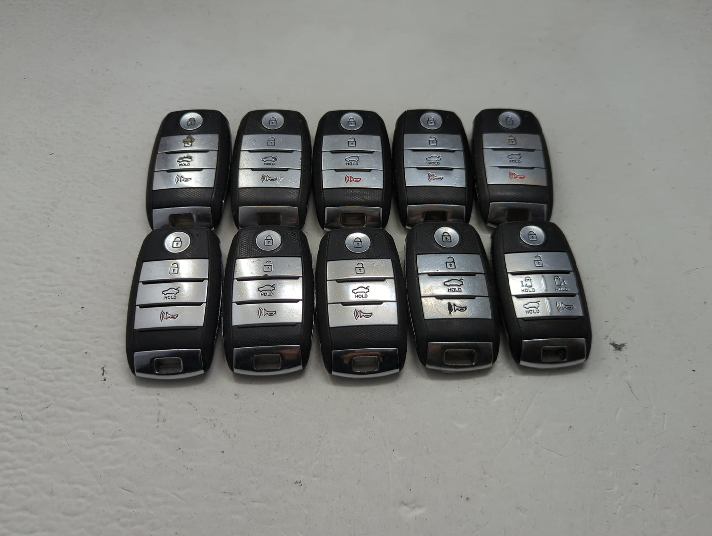 Lot of 10 Kia Keyless Entry Remote Fob MIXED FCC IDS MIXED PART NUMBERS 1473803 - Oemusedautoparts1.com