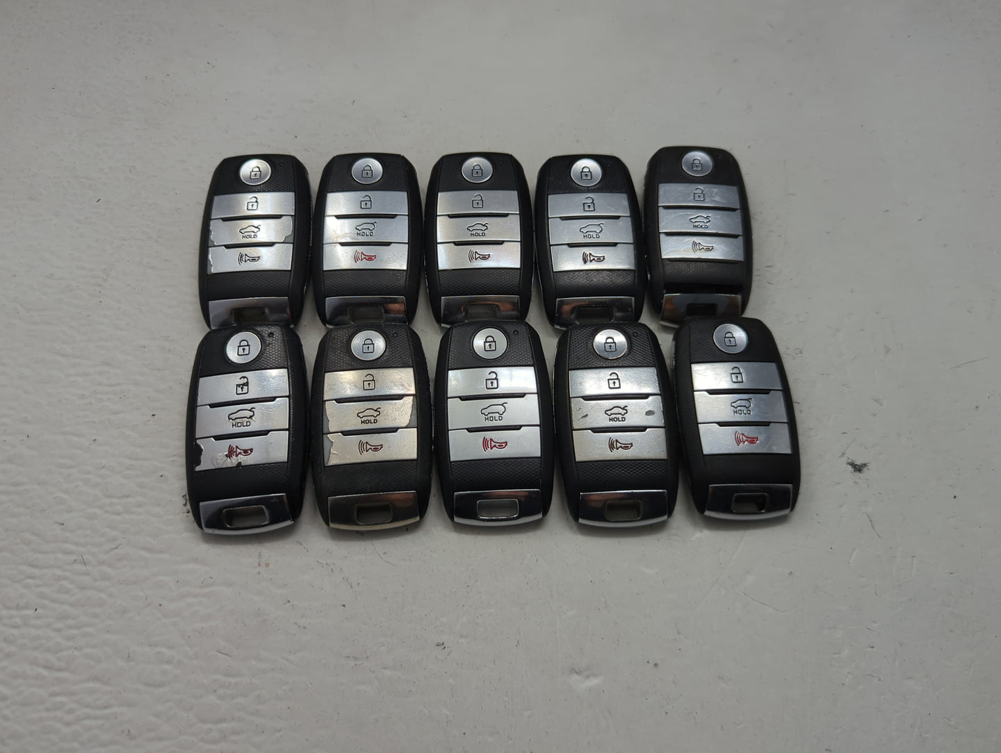 Lot of 10 Kia Keyless Entry Remote Fob MIXED FCC IDS MIXED PART NUMBERS 1473820 - Oemusedautoparts1.com