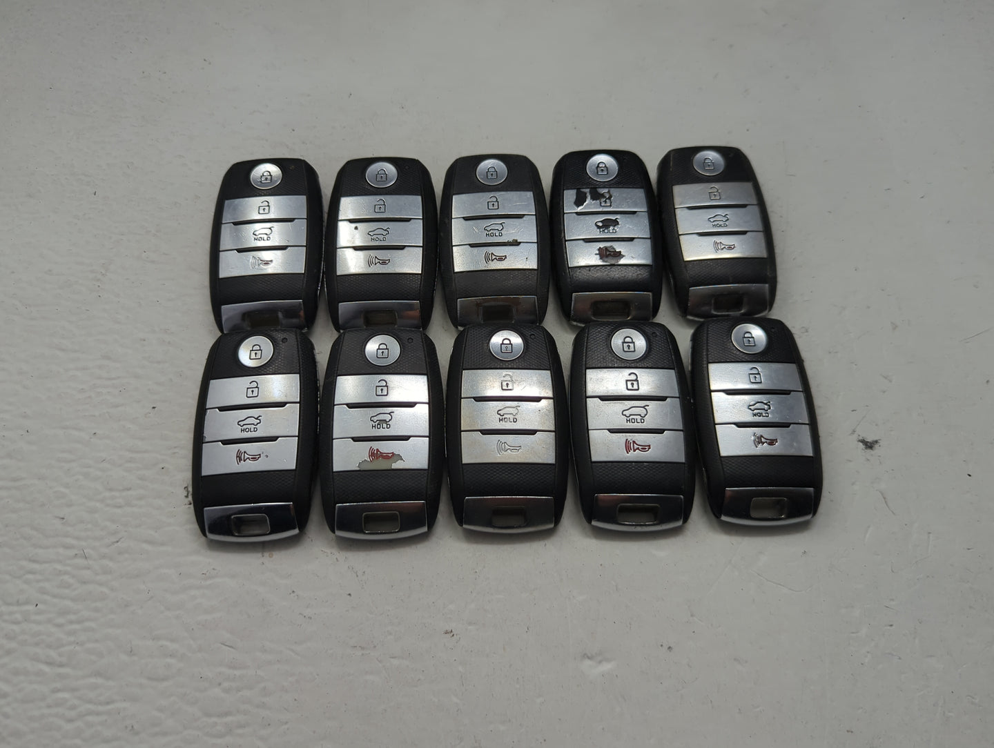 Lot of 10 Kia Keyless Entry Remote Fob MIXED FCC IDS MIXED PART NUMBERS 1473821 - Oemusedautoparts1.com