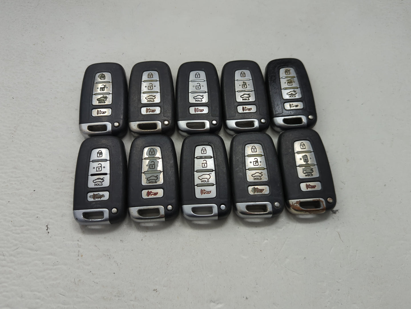 Lot of 10 Kia Keyless Entry Remote Fob MIXED FCC IDS MIXED PART NUMBERS 1473848 - Oemusedautoparts1.com
