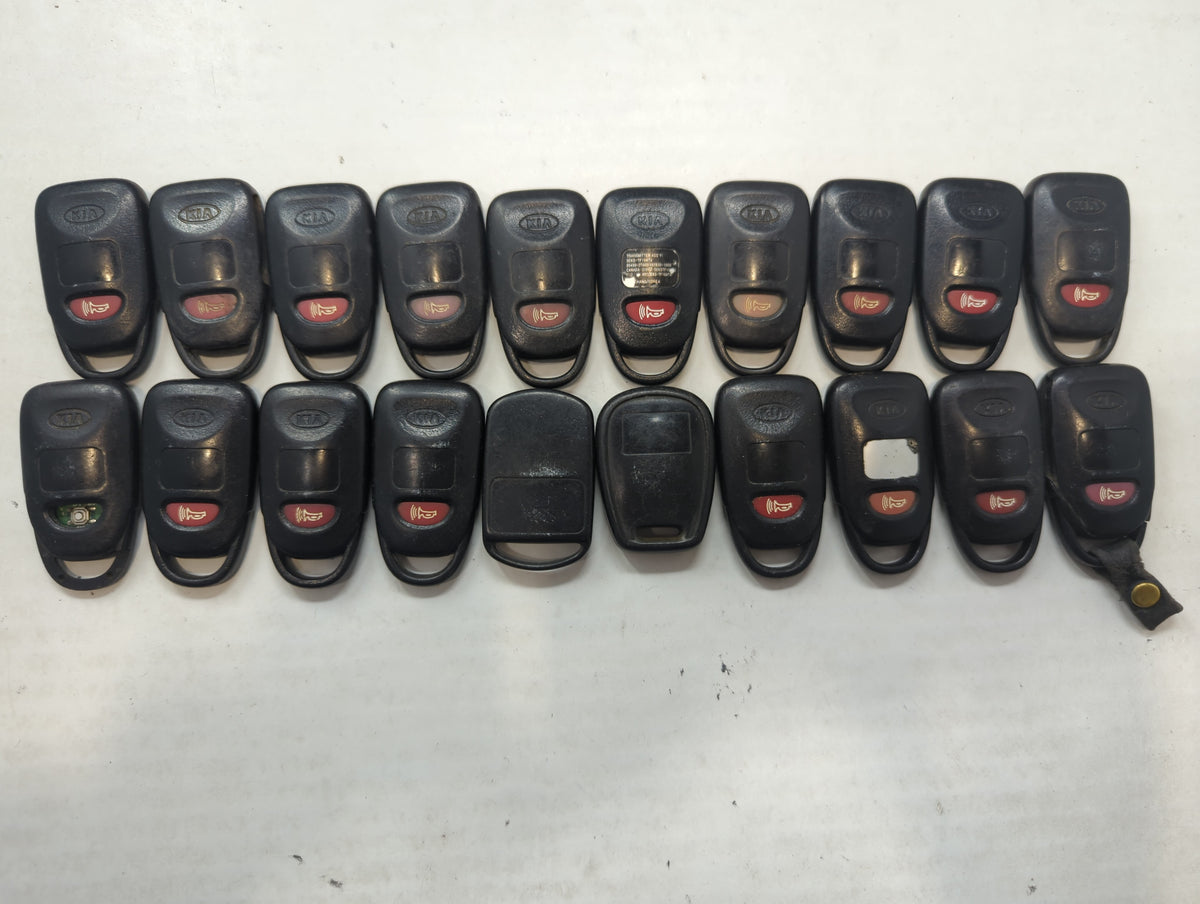 Lot of 20 Kia Keyless Entry Remote Fob MIXED FCC IDS MIXED PART NUMBERS 591475 - Oemusedautoparts1.com