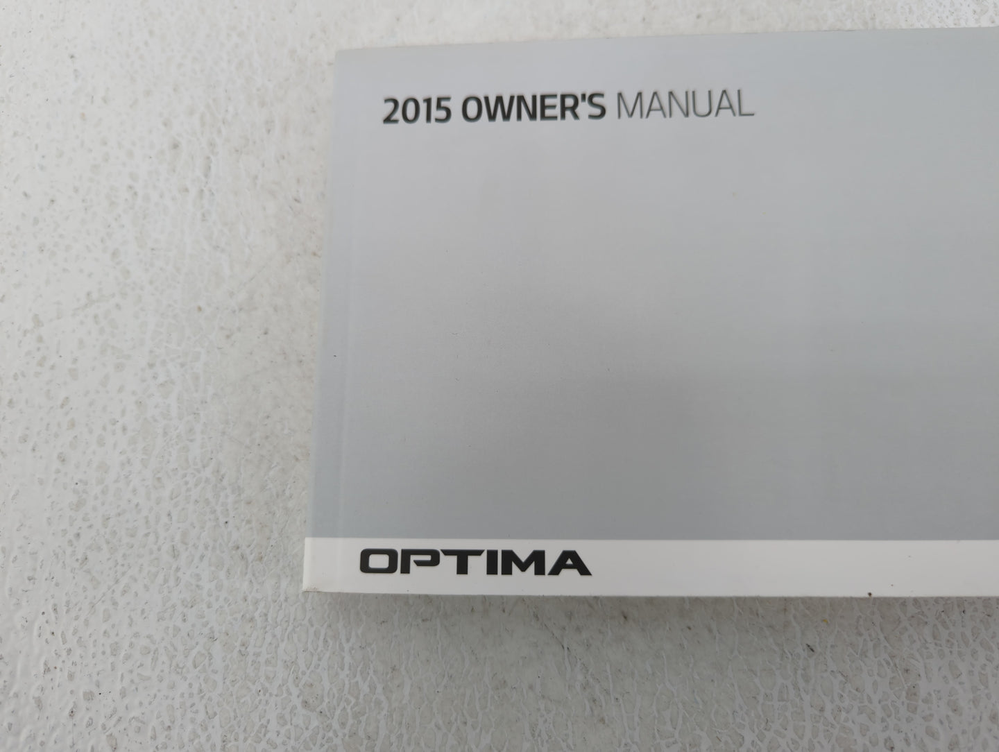0 Kia Optima Owners Manual Book Guide OEM Used Auto Parts - Oemusedautoparts1.com