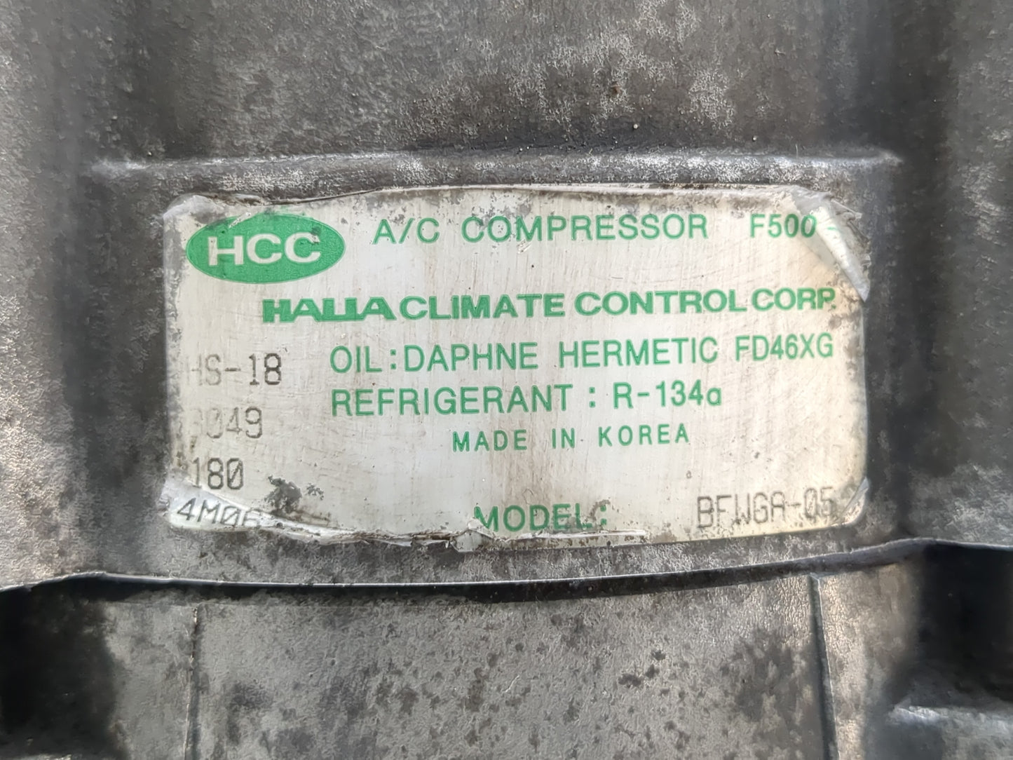 2002-2005 Kia Sedona Air Conditioning A/c Ac Compressor Oem - Oemusedautoparts1.com