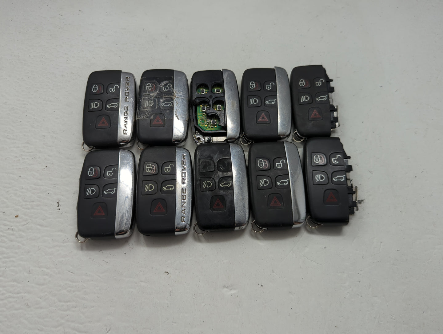 Lot of 10 Land Rover Keyless Entry Remote Fob MIXED FCC IDS MIXED PART 1474189 - Oemusedautoparts1.com