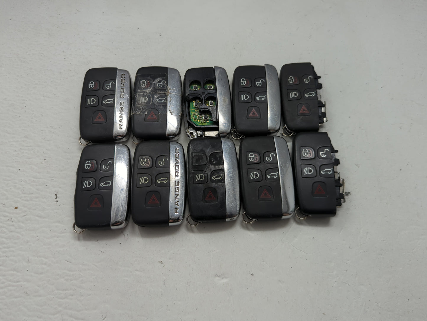 Lot of 10 Land Rover Keyless Entry Remote Fob MIXED FCC IDS MIXED PART 1474189 - Oemusedautoparts1.com