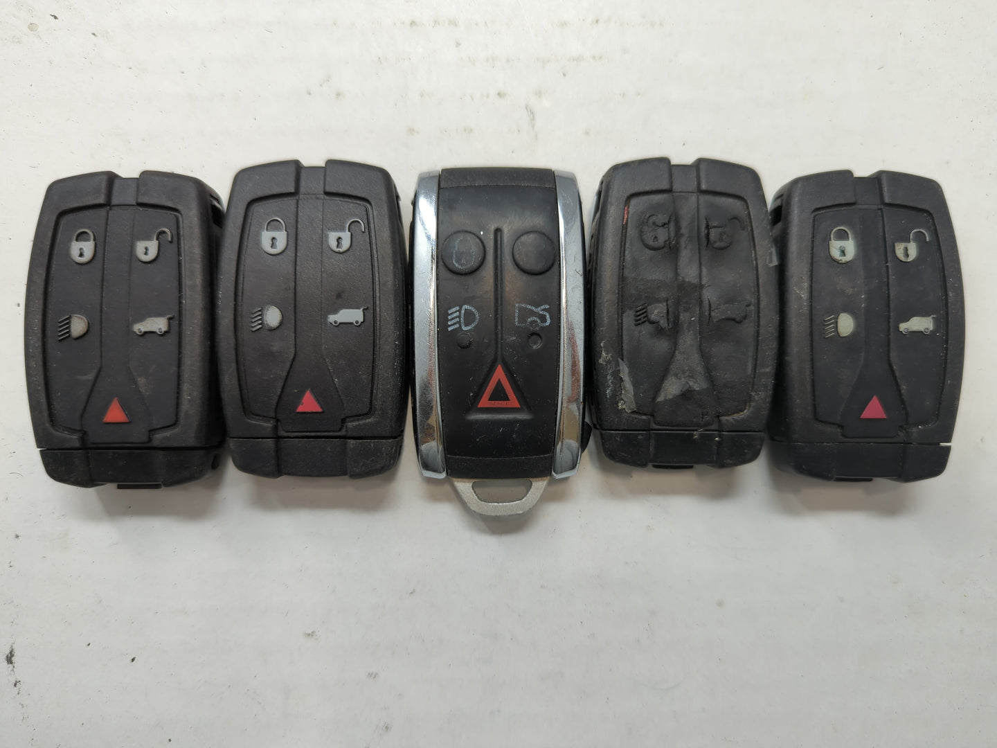 Lot of 5 Land Rover Keyless Entry Remote Fob MIXED FCC IDS MIXED PART - Oemusedautoparts1.com