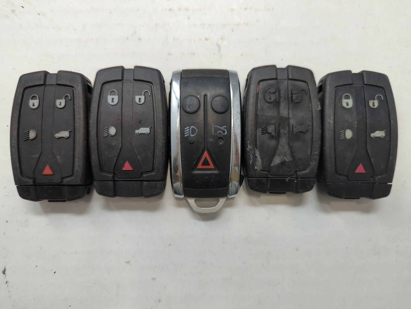 Lot of 5 Land Rover Keyless Entry Remote Fob MIXED FCC IDS MIXED PART - Oemusedautoparts1.com