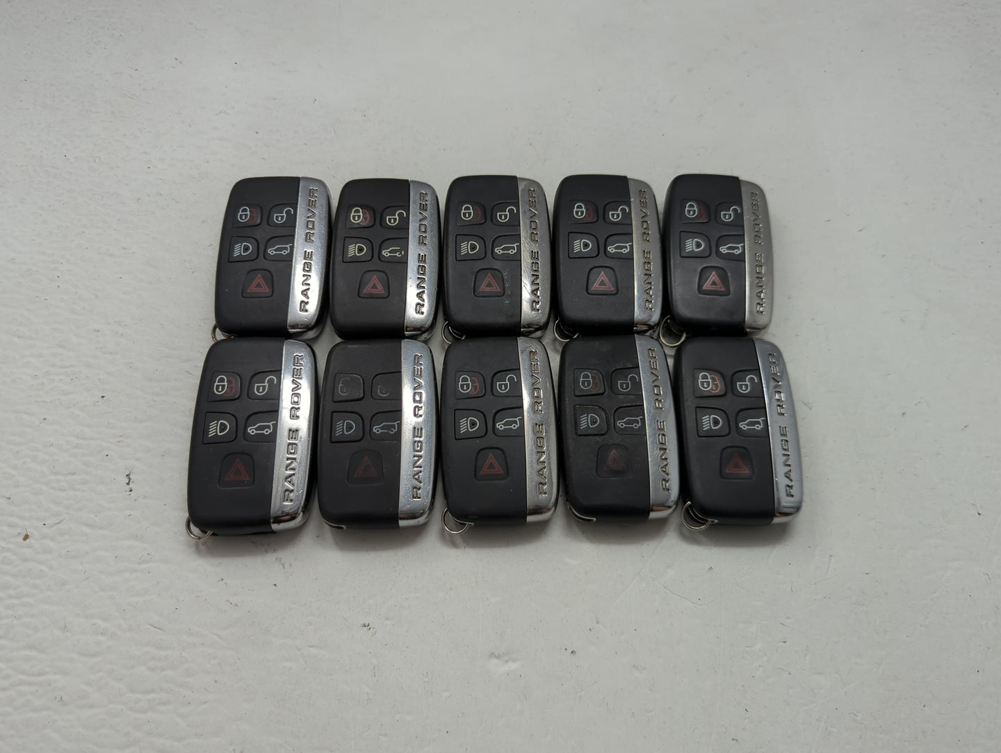 Lot of 10 Land Rover Range Rover Keyless Entry Remote Fob MIXED FCC IDS 1474200 - Oemusedautoparts1.com