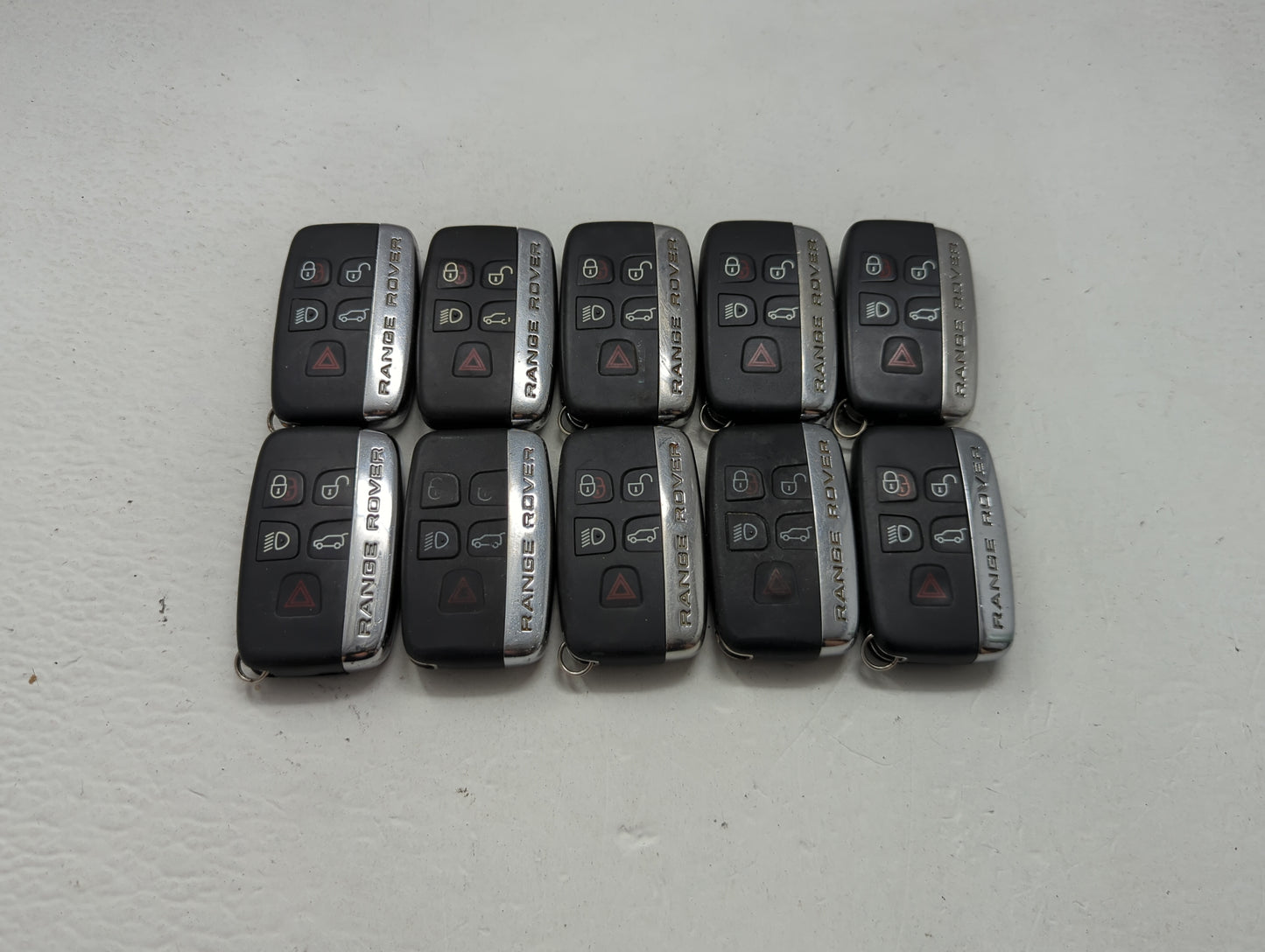 Lot of 10 Land Rover Range Rover Keyless Entry Remote Fob MIXED FCC IDS 1474200 - Oemusedautoparts1.com