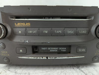 2006 Lexus Gs300 Radio AM FM Cd Player Receiver Replacement P/N:86120-30D00-E0 Fits OEM Used Auto Parts - Oemusedautoparts1.