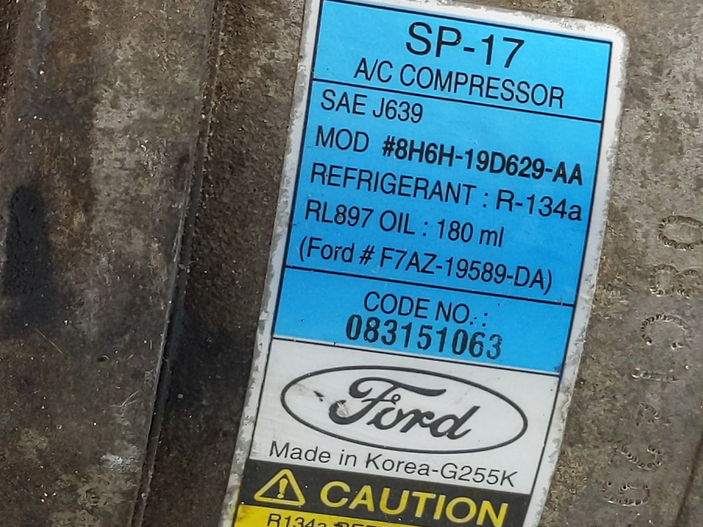 2007-2012 Lincoln Mkz Air Conditioning A/c Ac Compressor Oem - Oemusedautoparts1.com