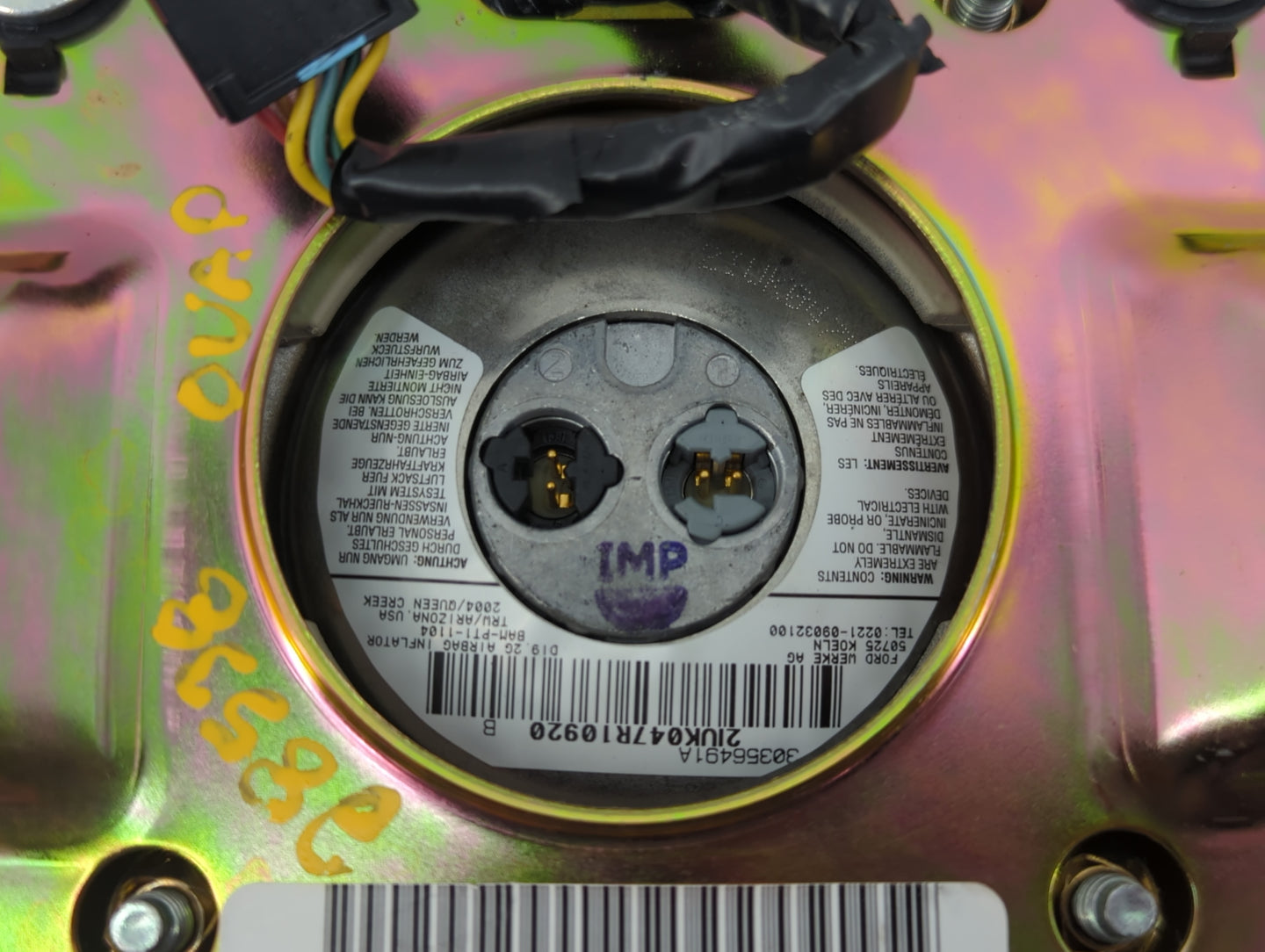 Lincoln Navigator Air Bag Driver Left Steering Wheel Mounted 831982 - Oemusedautoparts1.com