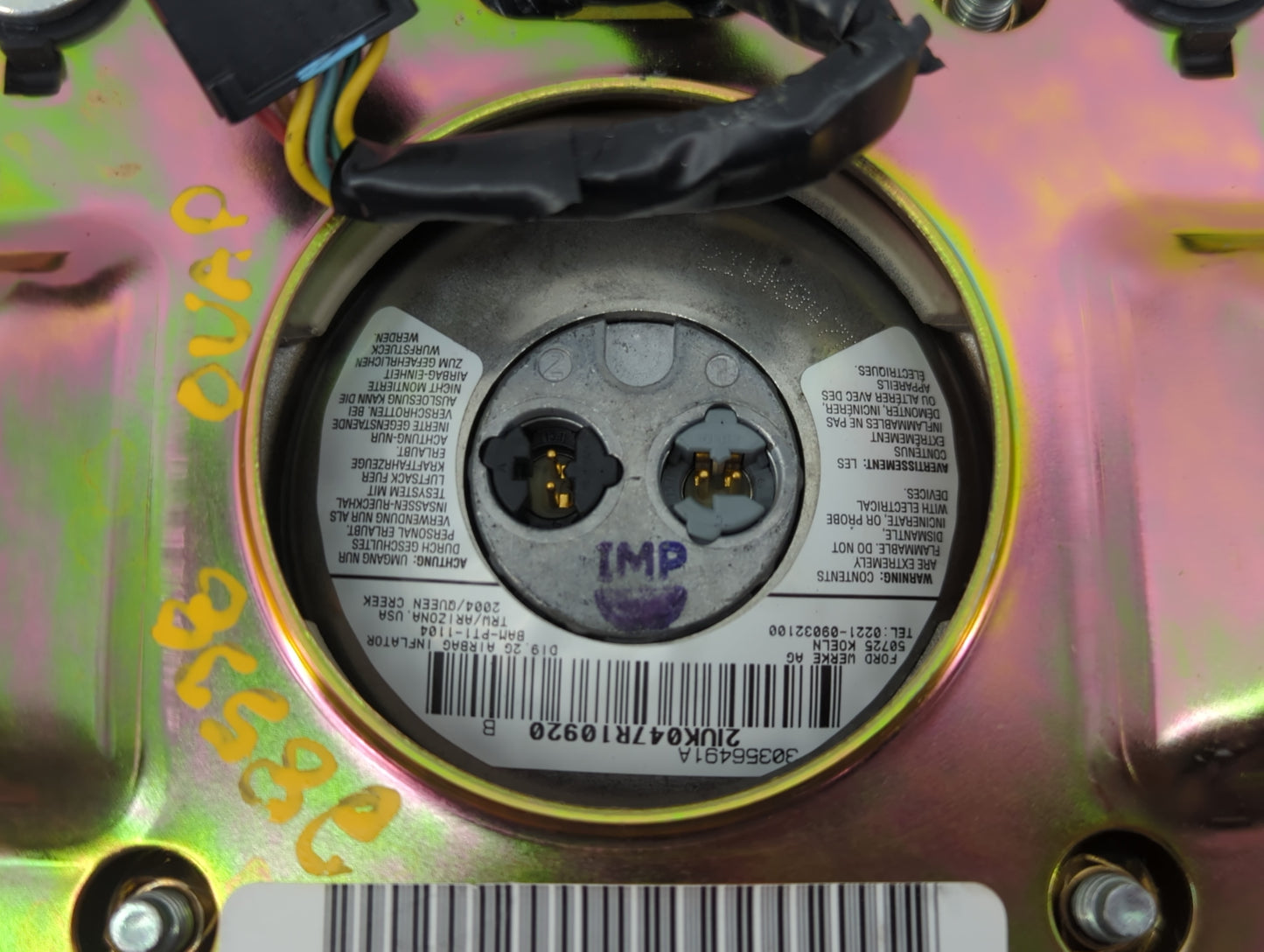 Lincoln Navigator Air Bag Driver Left Steering Wheel Mounted 831982 - Oemusedautoparts1.com