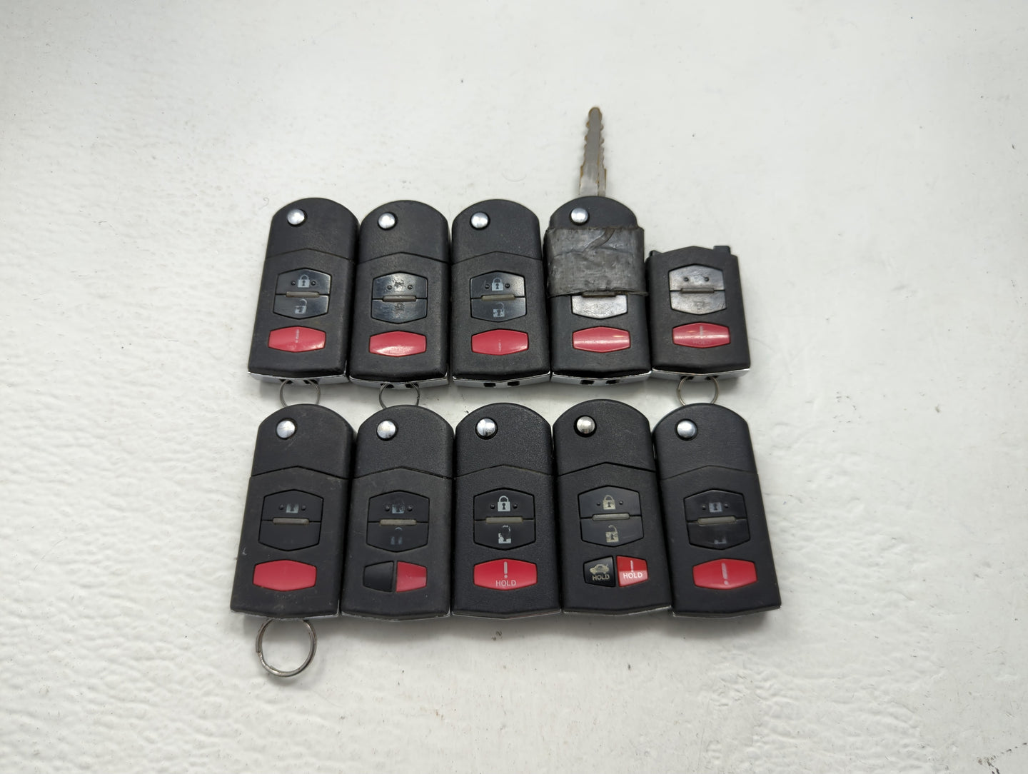 Lot of 10 Mazda Keyless Entry Remote Fob MIXED FCC IDS MIXED PART - Oemusedautoparts1.com