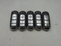 Lot of 5 Mazda Keyless Entry Remote Fob MIXED FCC IDS 1475826 - Oemusedautoparts1.com