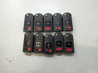 compare product Lot of 10 Mazda Keyless Entry Remote Fob KPU41788 | BGBX1T478SKE12501