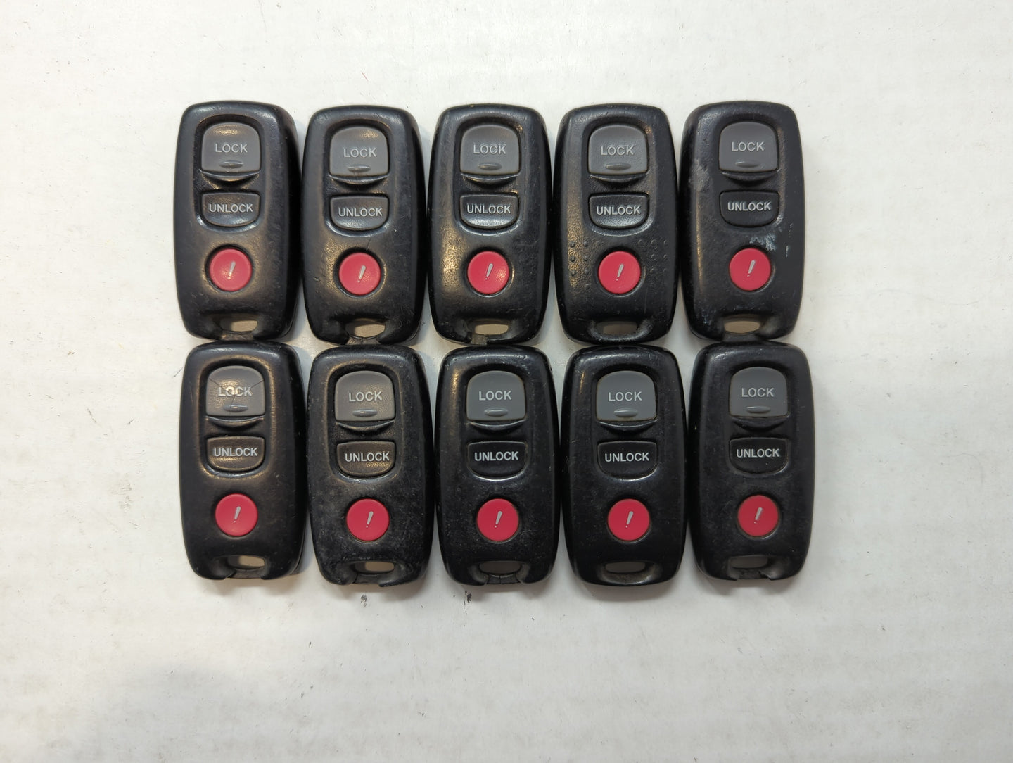 Lot of 10 Mazda Keyless Entry Remote Fob KPU41706 | KPU41846 | KPU41794 - Oemusedautoparts1.com
