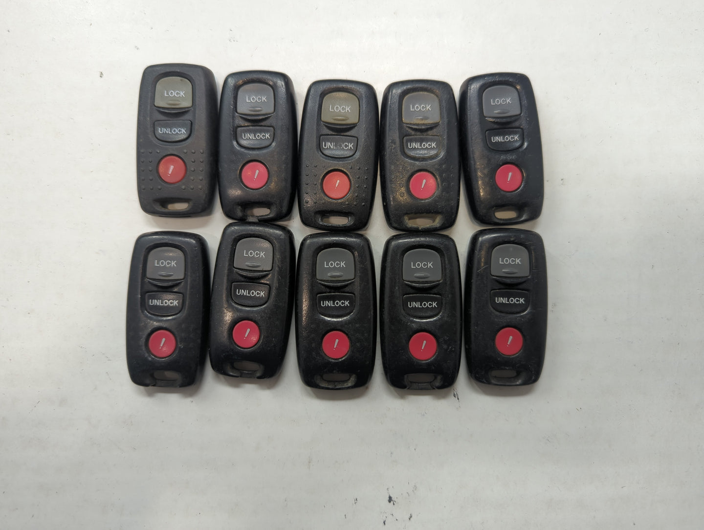 Lot of 10 Mazda Keyless Entry Remote Fob MIXED FCC IDS MIXED PART NUMBERS - Oemusedautoparts1.com