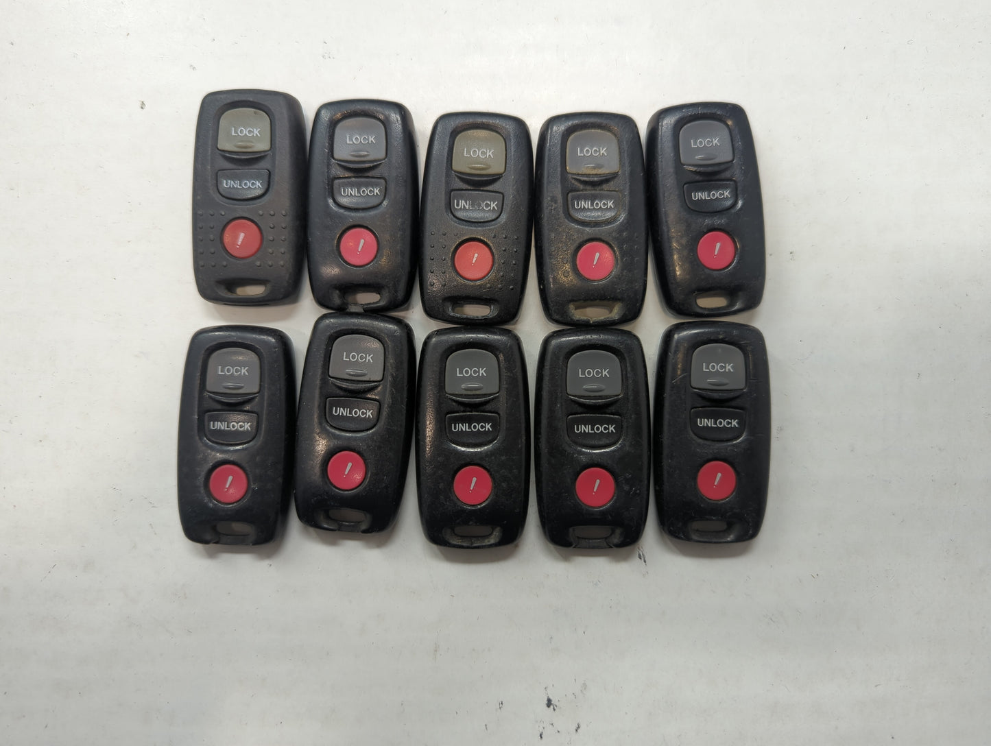 Lot of 10 Mazda Keyless Entry Remote Fob MIXED FCC IDS MIXED PART NUMBERS - Oemusedautoparts1.com