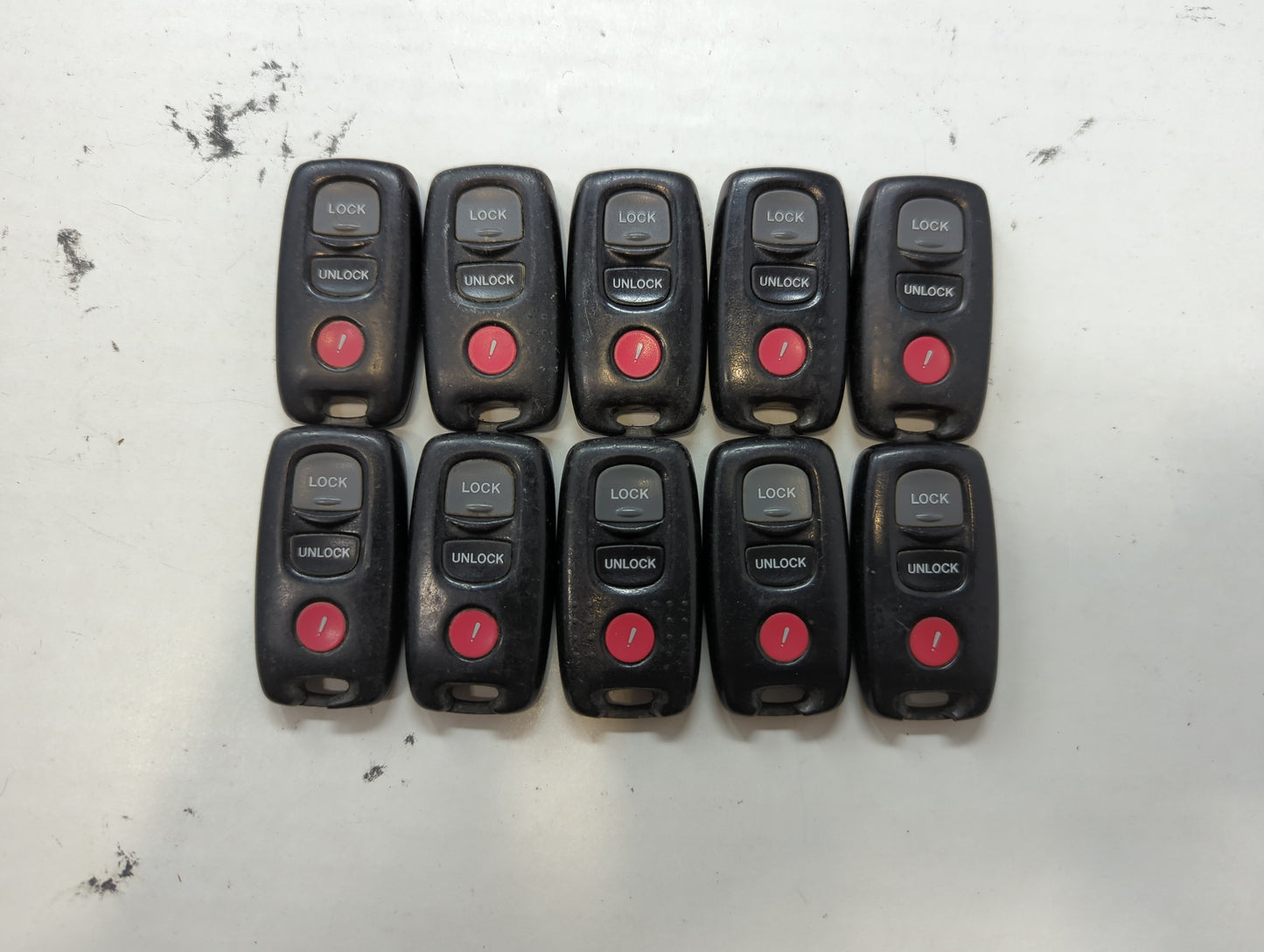 Lot of 10 Mazda Keyless Entry Remote Fob KPU41794 | KPU41704 | KPU41846 - Oemusedautoparts1.com