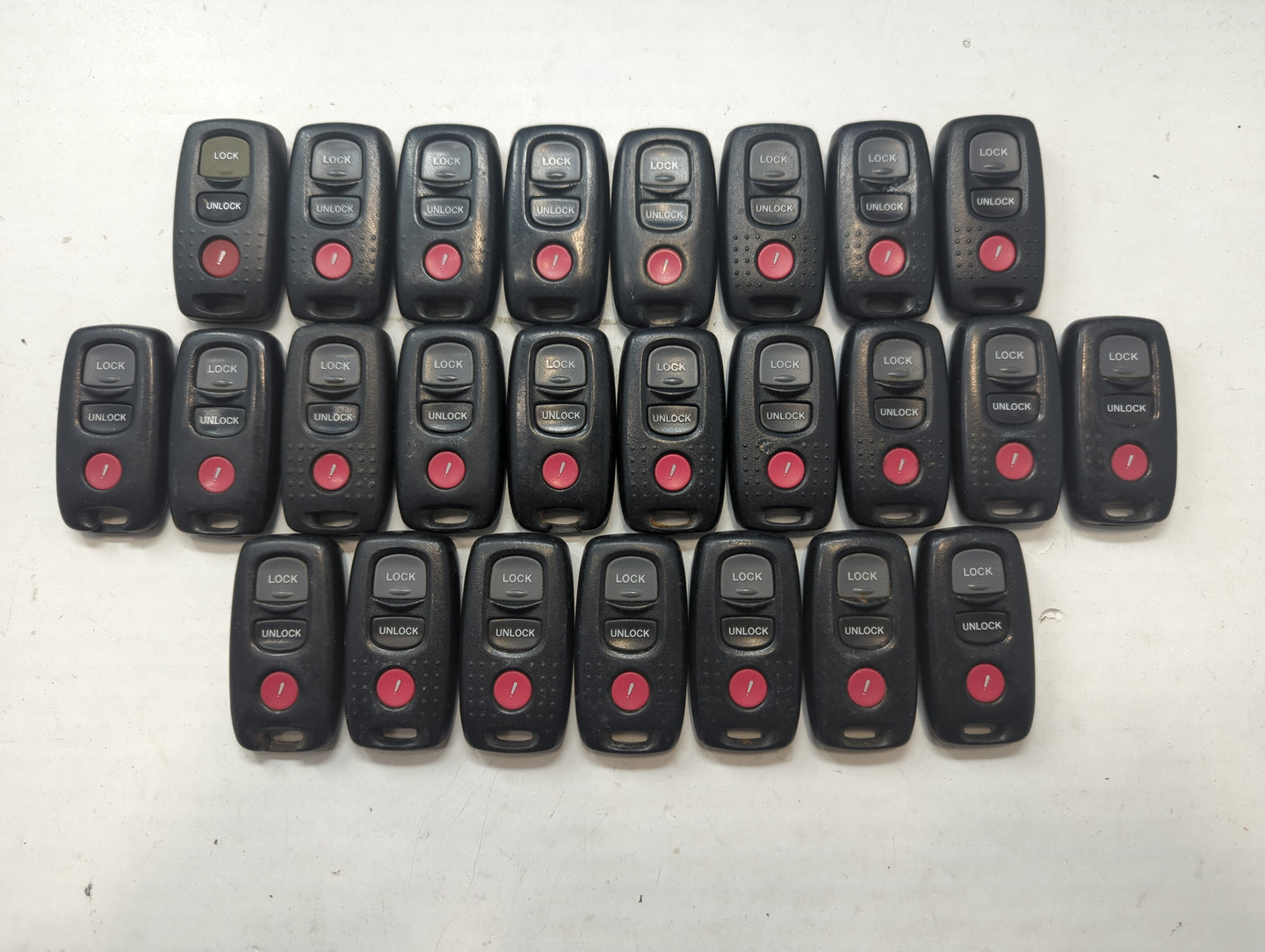 Lot of 25 Mazda Keyless Entry Remote Fob MIXED FCC IDS MIXED PART NUMBERS - Oemusedautoparts1.com