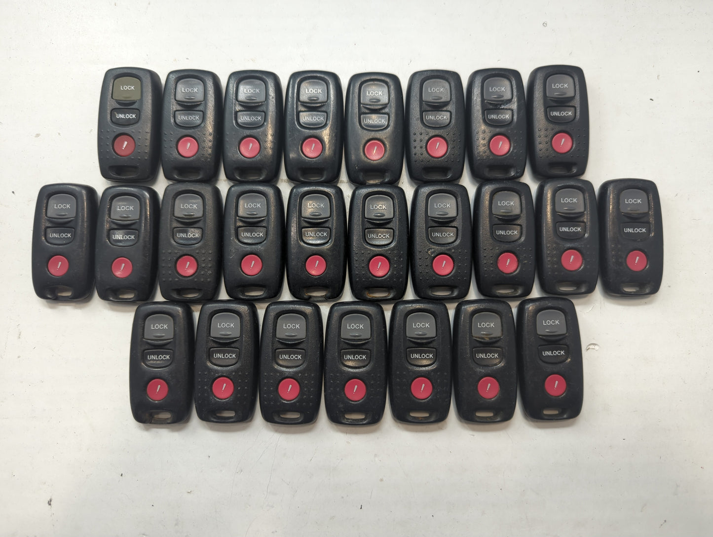 Lot of 25 Mazda Keyless Entry Remote Fob MIXED FCC IDS MIXED PART NUMBERS - Oemusedautoparts1.com