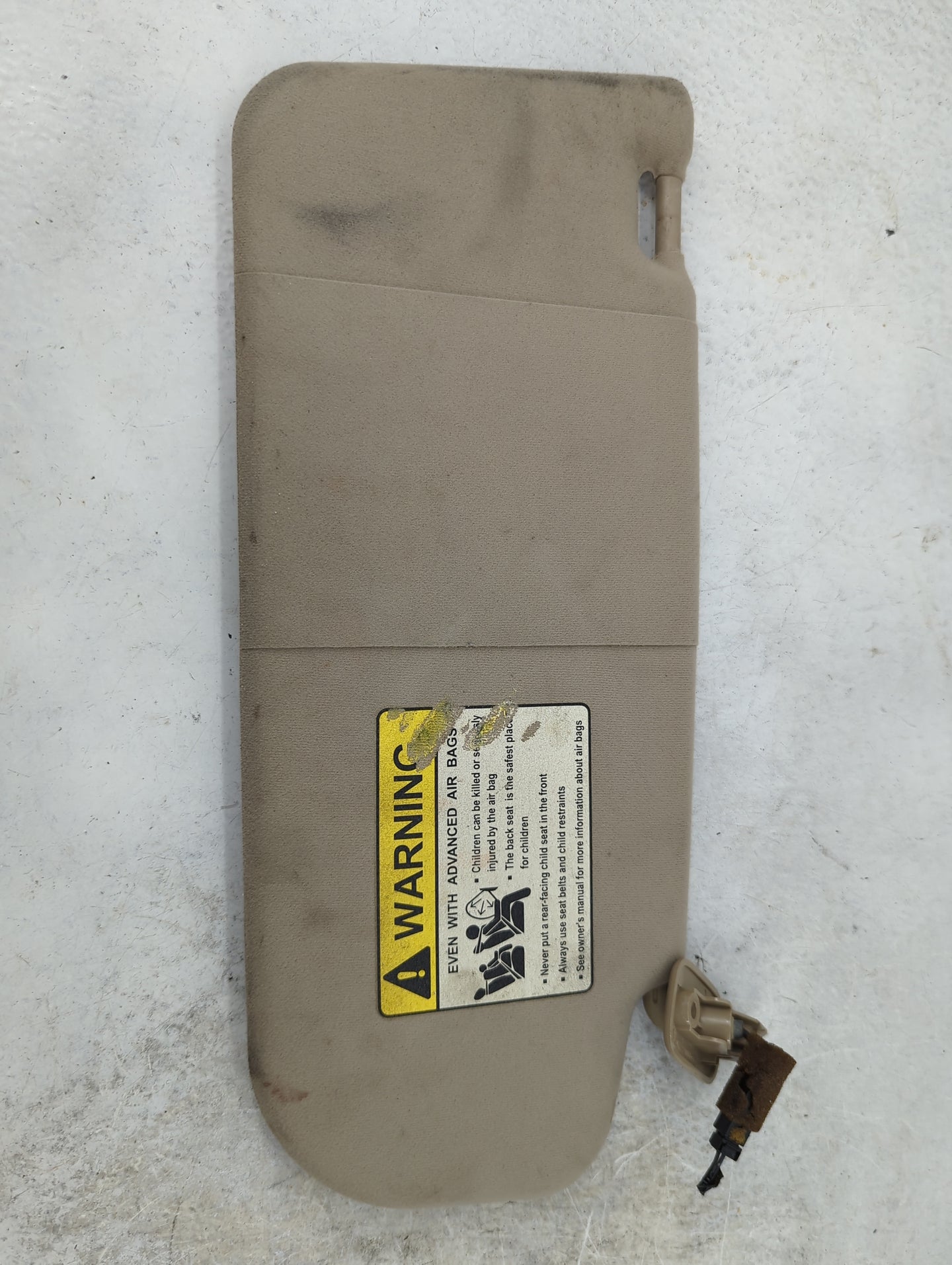 2005 Mazda 6 Sun Visor Shade Replacement Passenger Right Mirror Fits OEM Used Auto Parts - Oemusedautoparts1.com