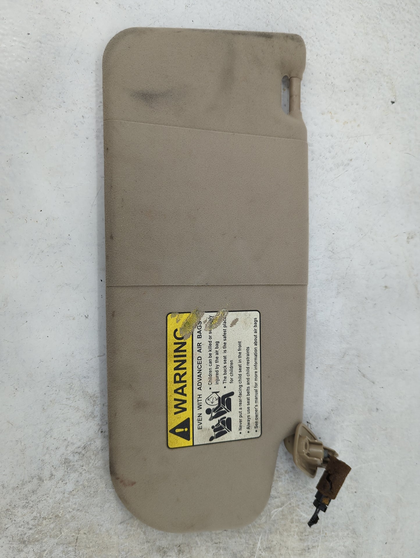 2005 Mazda 6 Sun Visor Shade Replacement Passenger Right Mirror Fits OEM Used Auto Parts - Oemusedautoparts1.com