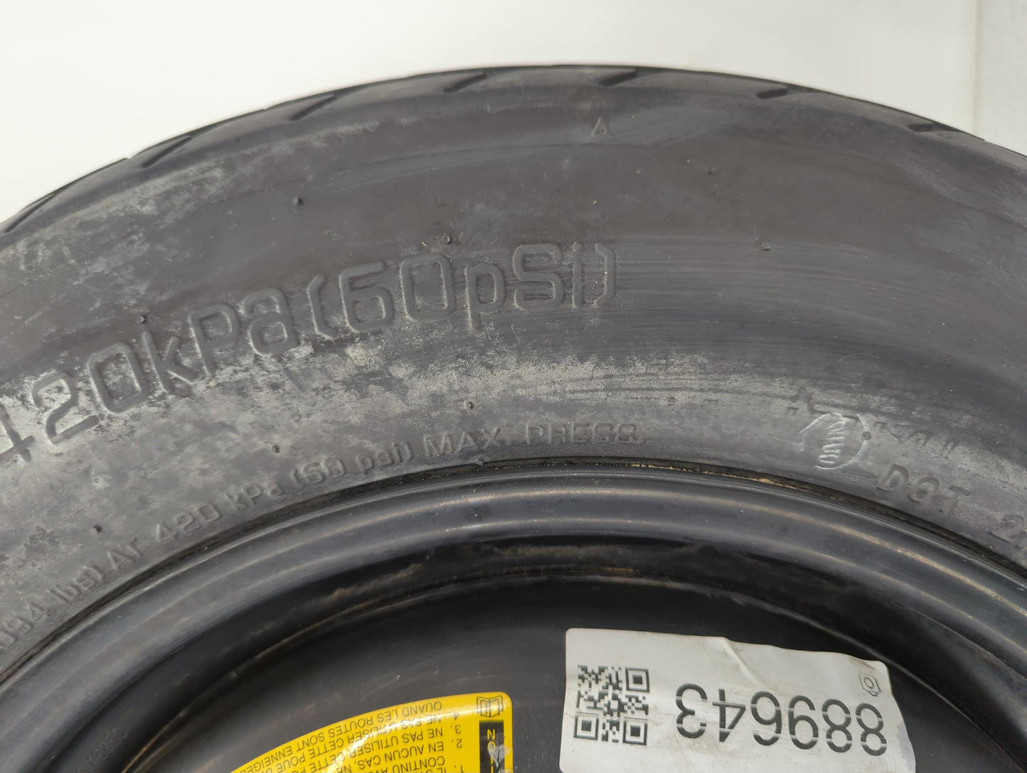 2018-2020 Mazda Cx-5 Spare Donut Tire Wheel Rim Oem - Oemusedautoparts1.com