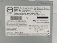 2013-2015 Mazda Cx-9 Am Fm Cd Player Radio Receiver - Oemusedautoparts1.com