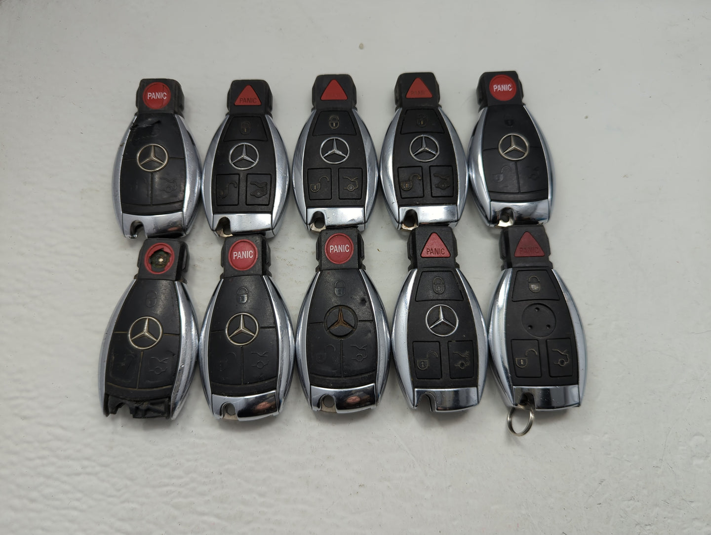Lot of 10 Mercedes-Benz Keyless Entry Remote Fob MIXED FCC IDS MIXED - Oemusedautoparts1.com