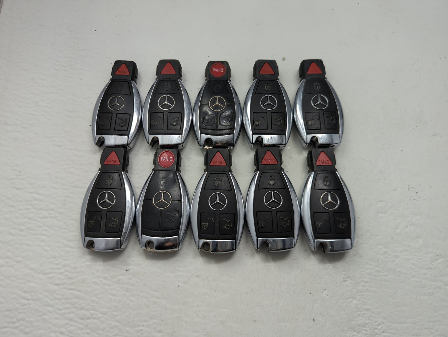 Lot of 10 Mercedes-Benz Keyless Entry Remote Fob MIXED FCC IDS MIXED - Oemusedautoparts1.com