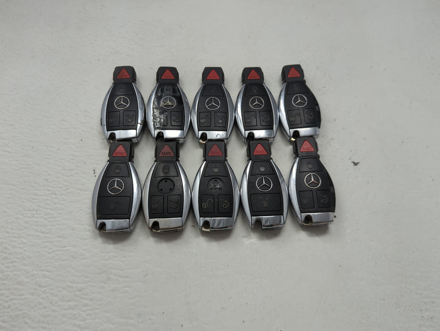 Lot of 10 Mercedes-Benz Keyless Entry Remote Fob MIXED FCC IDS 1473959 - Oemusedautoparts1.com