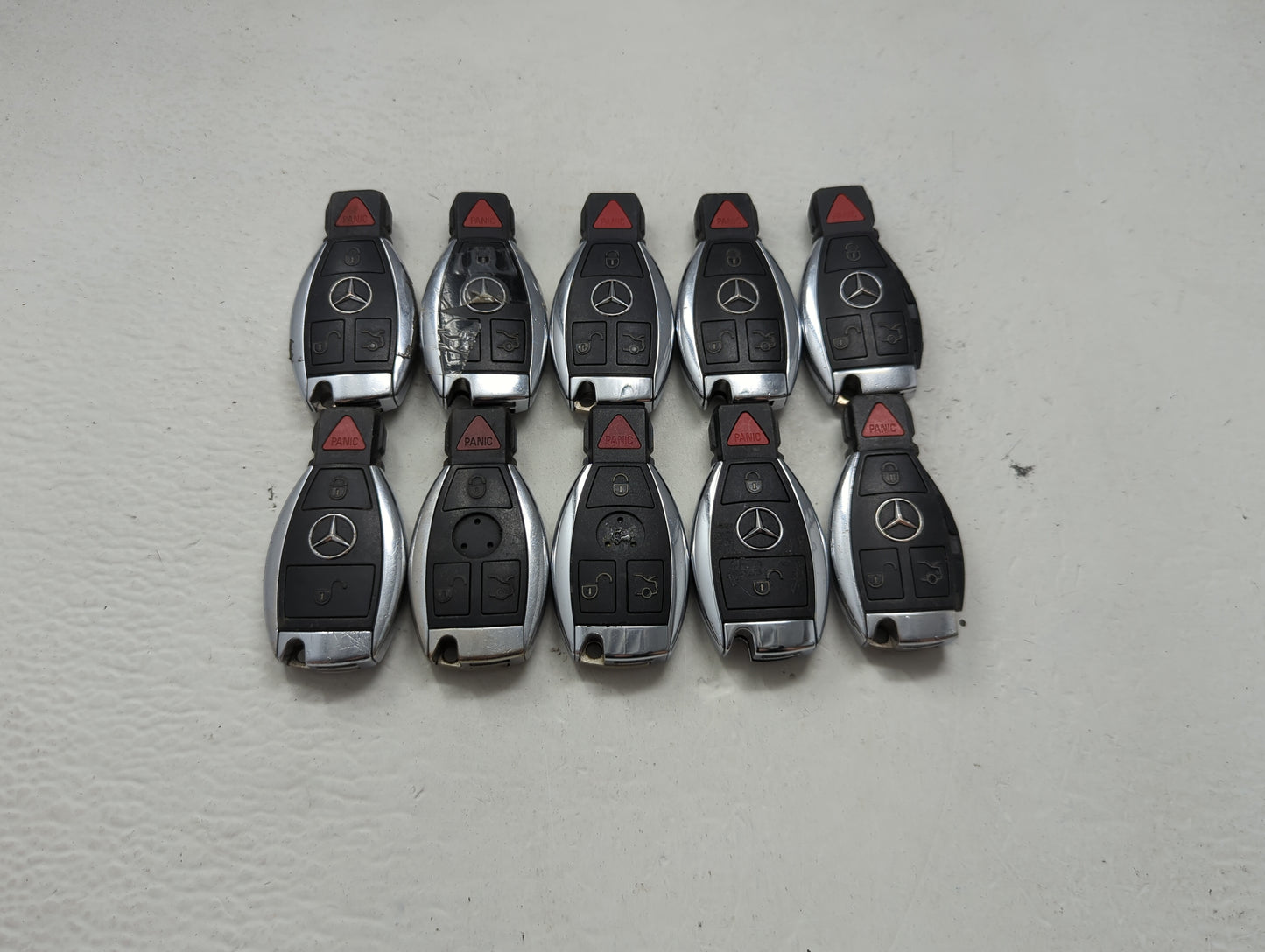 Lot of 10 Mercedes-Benz Keyless Entry Remote Fob MIXED FCC IDS 1473959 - Oemusedautoparts1.com