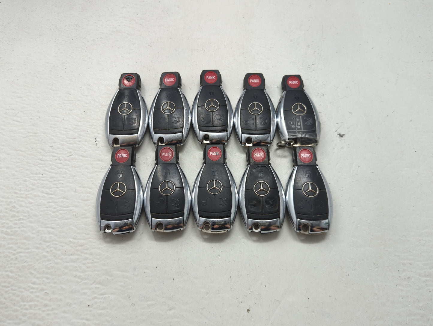 Lot of 10 Mercedes-Benz Keyless Entry Remote Fob MIXED FCC IDS 1473960 - Oemusedautoparts1.com